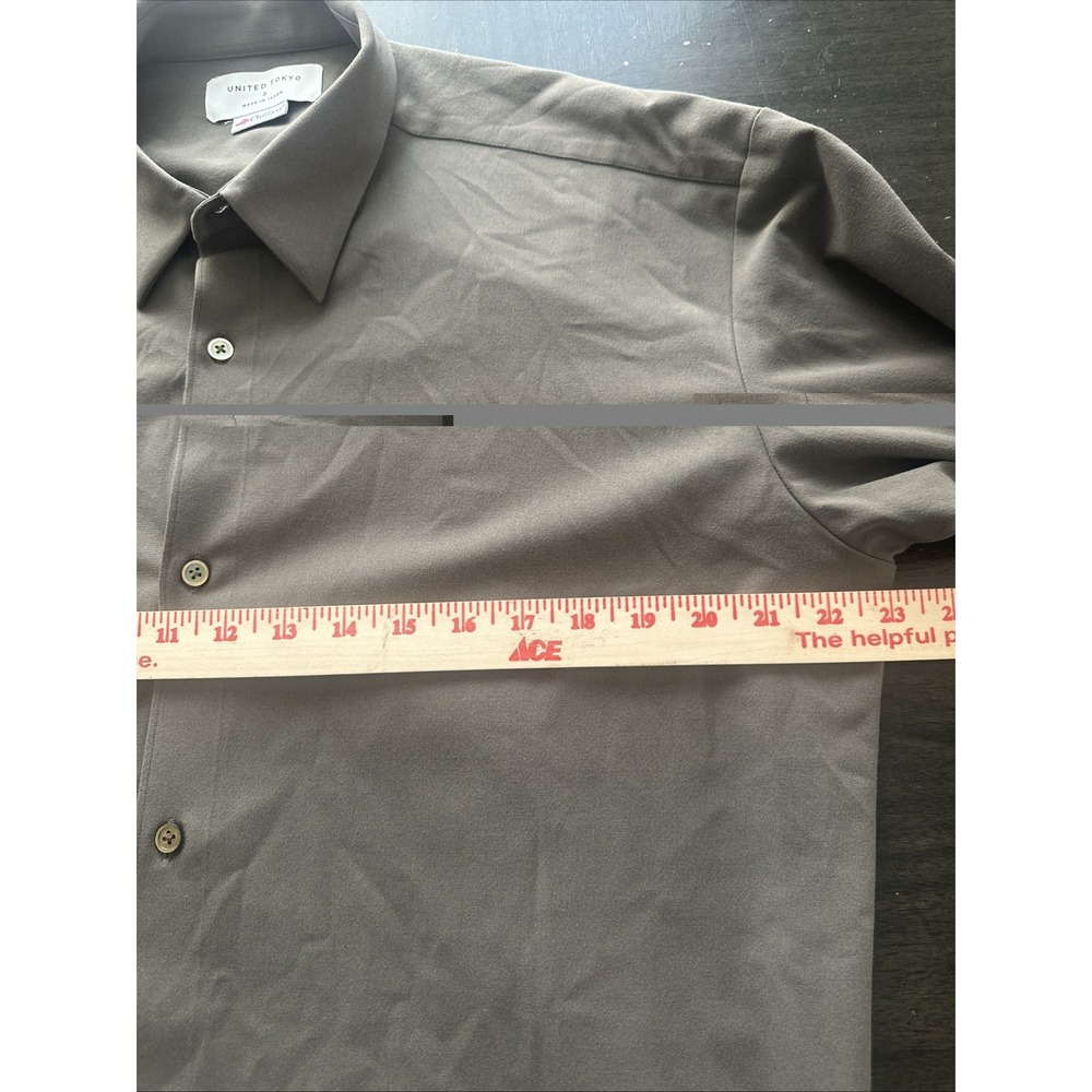 UNITED TOKYO Long Sleeve Shirt Outlast Men's Size 3 Made in Japan Alkita - Picture 5 of 7